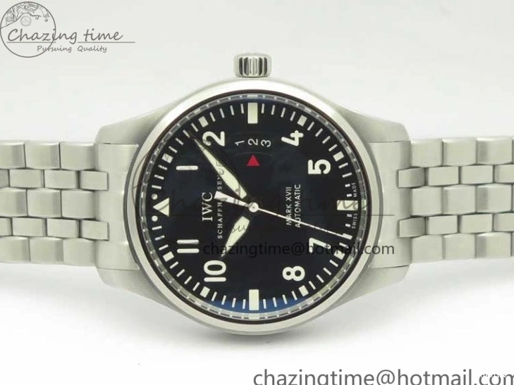 MIROTIME 0326 Mark XVII IW326504 MKS 1:1 Best Edition Black Dial On SS Bracelet MIYOTA 9015 V Durable 7210